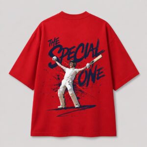 Cherry Red Oversized T-shirt - Ben Stokes Edition