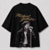 Men's Oversized Black TShirt Printed Cotton | WEARPAP