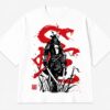 Men's Oversized White Tshirt with Black Print | WEARPAP