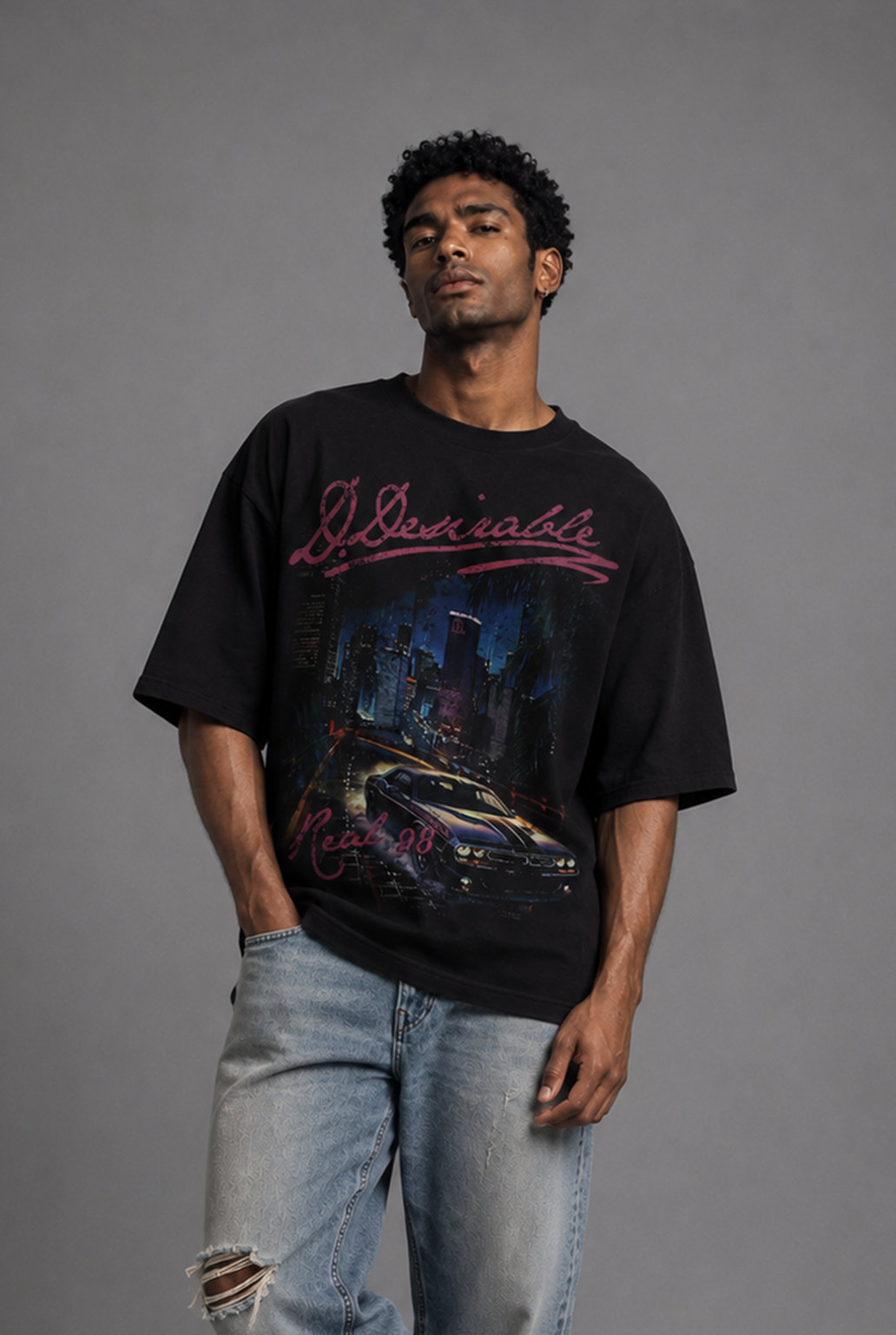 Black oversized tshirt